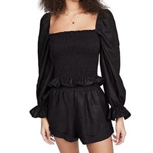 Reformation Linen Shorts Set